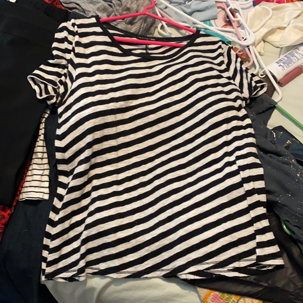 Asymmetric rag and bone tee
